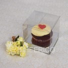 1 Cupcake Clear Cupcake Boxes with Silver insert($1.20pc x 25 units)