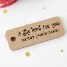30 x Christmas Gift Kraft Tags (A little treat)